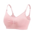 thumbnail image 3 of Sujetador de lactancia Mujer Embarazo Postparto Ropa interior Sujetador sin costuras, Rosa, XL Methold AP001133-09, 3 of 7
