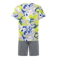 thumbnail image 4 of Ocealan Ensemble T-shirt à Manches Courtes et Short Imprimé Camouflage pour Garçons Vert 160, 4 of 7