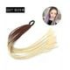 thumbnail image 1 of Zhuge 2 extensiones de cabello trenzado de colores con cola de caballo, accesorios para extensiones de cabello trenzado con bandas de goma sintéticas para mujeres, de marrón a rubio, 1 of 2