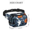 thumbnail image 4 of Fotbe Halloween Cangurera Cuadrada con Estampado de Doble Capa, Bolsa de Cintura Ajustable Mini para Hombres y Mujeres, 4 of 9