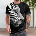 thumbnail image 3 of Ankishi Animal Shirts for Men Crewneck Lion Leopard Dog Printed Short Sleeve Tee Shirt for Daily Wear Dating Travel, 3 of 6