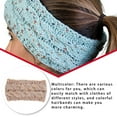 thumbnail image 3 of Sonducket Diadema de invierno para mujer, orejeras de ganchillo, motocicleta para mujer, color negro Accesorio para el cabello Hilo rosa Sonducket AP009482-15B, 3 of 6