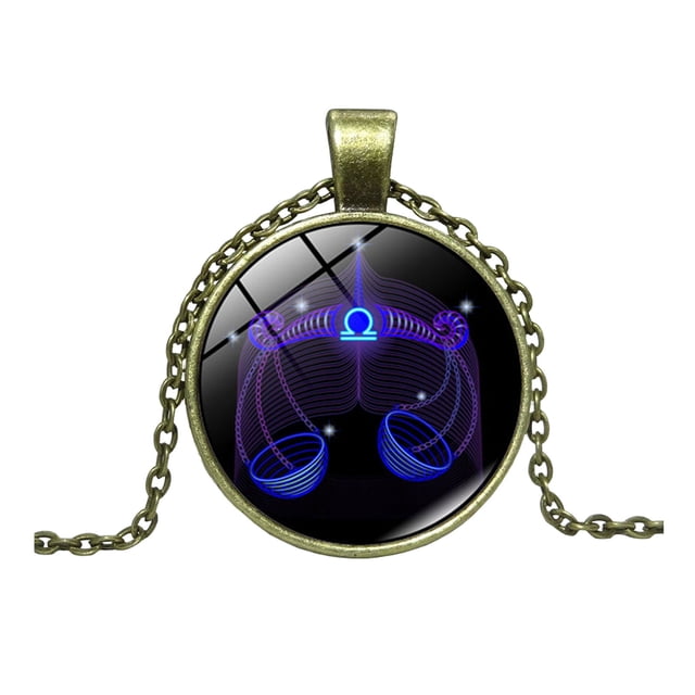 Jusqu'à 65 % de Réduction sur les Colliers SMihono pour Femmes Mode Colorée Collier Design Zodiaque des Douze Constellations pour Hommes et Femmes