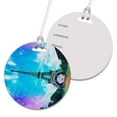 thumbnail image 1 of KuzmarK Luggage Travel Round Bag Tag -  Eiffel Tower France, 1 of 1