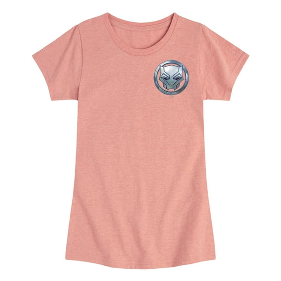 Marvel - Black Panther Circle Logo - Youth Girls Short Sleeve T-Shirt