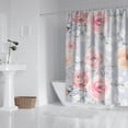 thumbnail image 3 of Waterproof Pioneer Shower Curtain 84x72 Inch Polyester Unique Colorful Floral Shower Curtain for Bathroom Hotel Home Decor with 12 Plastic Hooks, 3 of 5