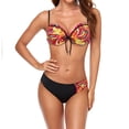 thumbnail image 2 of Traje de baño sexy para mujer Traje de baño de 2 piezas con estampado de volantes Trajes de baño para mujer Fridja  nalpqowj51515, 2 of 7