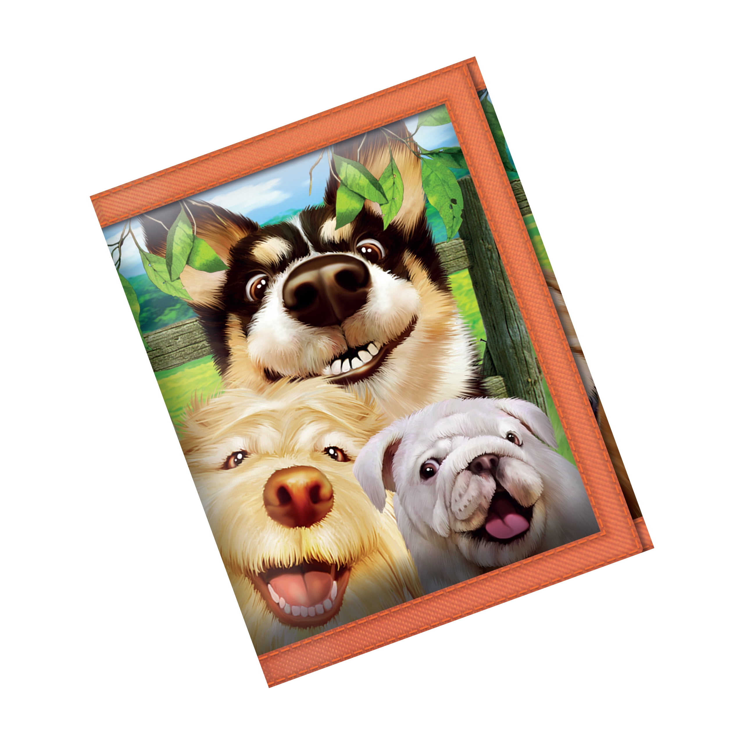 Canine Selfie from Deluxebase A Dog Bookmark with lenticular 3D Artwork Licensed from Renowned Artist Michael Searle 3D LiveLife Bookmark