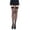 Black, variant on Women's Fishnet Thigh Highs with Bow, Black, One Size