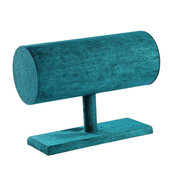 Soporte para diadema, accesorios para fotos, protección, suave, flocado, PVC, organizador de aros para el cabello Verde oscuro