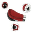 thumbnail image 2 of Reemplazo de perilla de cambio de marchas automático de cuero PU 5 velocidades accesorios de palanca de vehículo automotriz interno elegante de Automoción decorativa y accesorios Alambre rojo negro Kenally VI017582-01B, 2 of 6