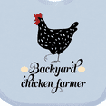 thumbnail image 4 of Inktastic Backyard Chicken Farmer Ancona Hen Girls Baby Bib, 4 of 4