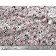 thumbnail image 3 of Soimoi Silk Fabric Crossbone & Skull Halloween Print Sewing Fabric Yard 42 Inch Wide, 3 of 3