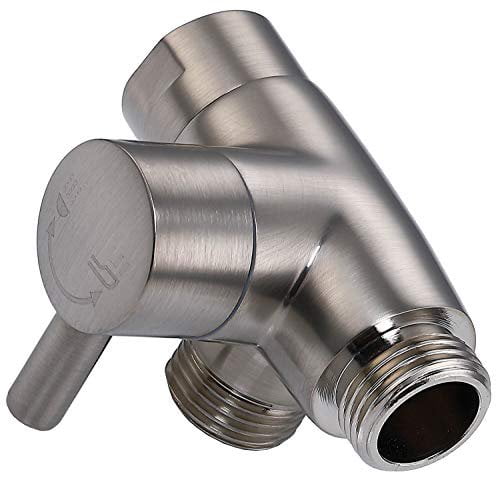100% Solid Metal Shower Arm Diverter for Hand Held Showerhead and Fixed Spray Head G 1/2 Two-Way Bathroom Universal Shower System Replacement Part. ...