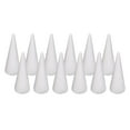 thumbnail image 2 of 12x Craft Foam Cones White Cones Christmas Tree Project for Kids Party 15cm, 2 of 9