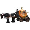 Airblown Inflatable Pumpkin Carriage With Grim Reaper 6'