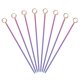 thumbnail image 1 of Uxcell 8 Pcs Palillos de Cóctel de Acero Inoxidable, Palillos de Martini de 4.25" Reutilizables para Bebidas, Aceitunas, Aperitivos, Fruta Decorativa, Multicolor, 1 of 7