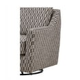 thumbnail image 7 of Fusion Furniture Stanley Sandstone Fabric Swivel Glider Chair in Gray, 7 of 7