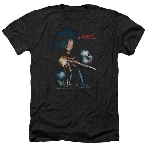 Nightmare On Elm Street - Elm Street Poster - Heather Short Sleeve Shirt - XX-Large
