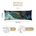 thumbnail image 2 of Surfing Turtle Body Pillow Cover Body Pillow Cases with Zipper Soft Breathable Smooth Skin Friendly Long Pillow Case 20x5 inches, 1Pcs, 2 of 5