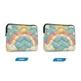 thumbnail image 7 of FORMRS 13"-13.3" Laptop Sleeve Protective Case Soft Carrying Quilted Computer Bag Cover, Retro Beige Rainbow, 7 of 7