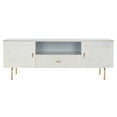 thumbnail image 2 of SAFAVIEH Genevieve Modern Storage TV Stand, Grey/White Washed (54 in. W x 15.7 in. D x 19.7 in. H), 2 of 7