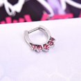 thumbnail image 3 of 1Pcs Bijou de Piercing Corporel en Acier Chirurgical en Forme de U avec Strass (Rose), 3 of 3