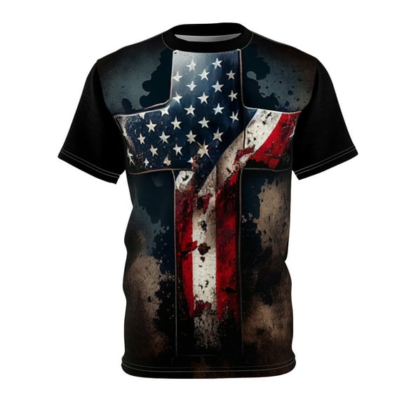 U.S.A Patriotic Cross T-Shirt
