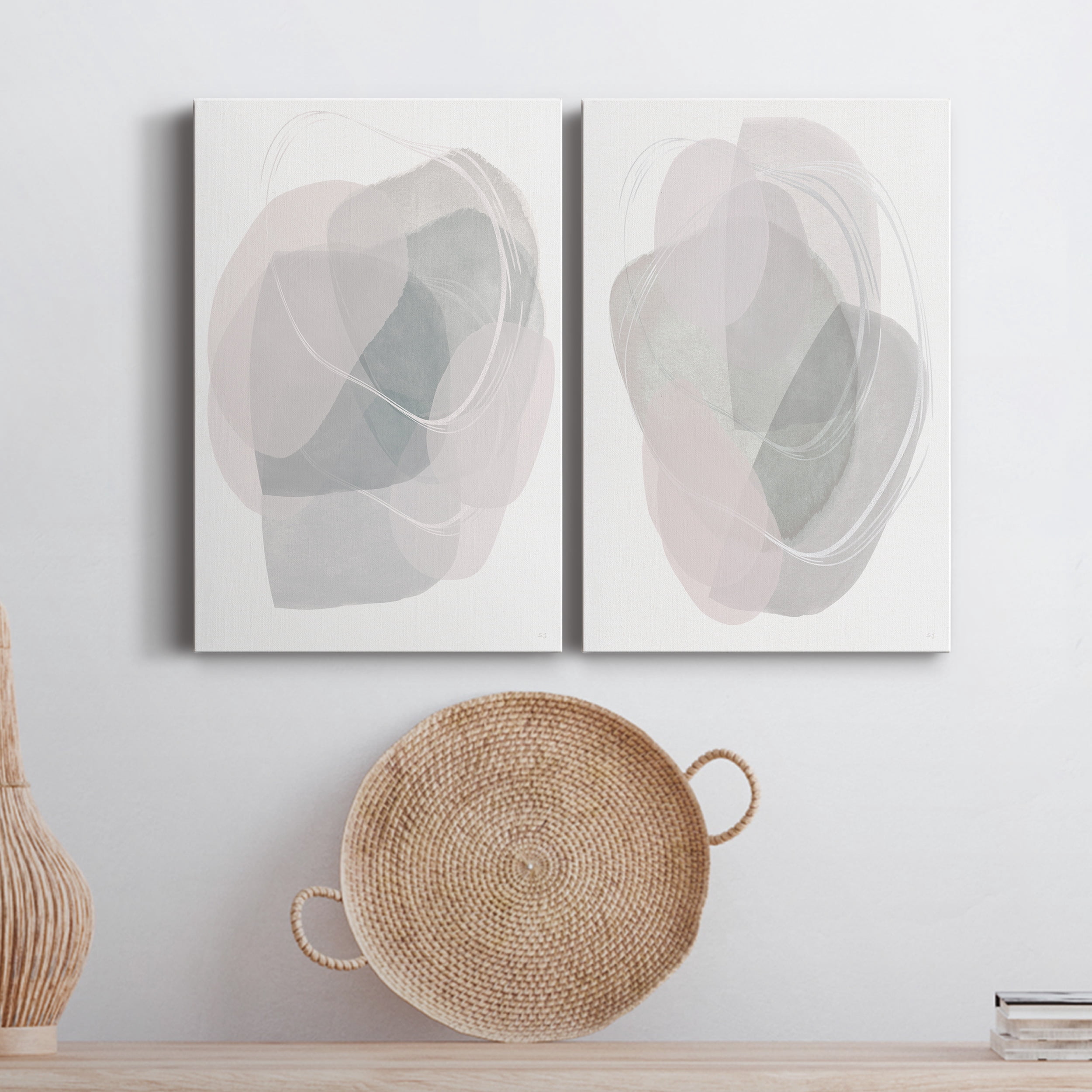 River Jewels I Premium Gallery Wrapped Canvas - Ready to Hang - Set of 2 - 18 x 27 Each