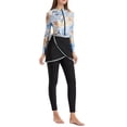 thumbnail image 6 of Women'S Classic Swimwear Long Sleeve Full Cover Swimsuit Rash Guard, 3pcs Set, 6 of 8