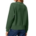 thumbnail image 4 of cocolona Cropped Sweatshirts for Women Oversized Round Neck Long Sleeve Sweatshirts Lightweight Soft Pullover Fall Tops, 4 of 7