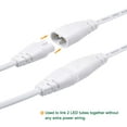 thumbnail image 4 of Uxcell T5 LED Tube Connector Cable 2 Pin 50CM Male to Female Extension Cord 4Pcs, 4 of 5
