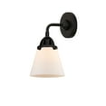 thumbnail image 4 of Innovations Lighting  Nouveau 2 Cone - 1 Light 6" Sconce Matte White/Matte Black, 4 of 5
