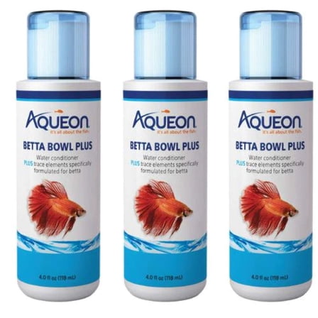 Aqueon Betta Bowl Plus Water Conditioner 4 oz.