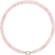 Beaded Gemstone Necklaces for Women, Bohemian Colored Choker Natural Stone Bead Decoration Summer Beach Handmade Jewelry Necklace