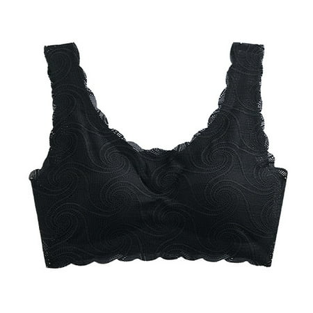 

Felwors Women s Underwire Bra Comfortable New Lace Traceless Back Gathering Breathable No Steel Rim Chest Cushion Sports Bra