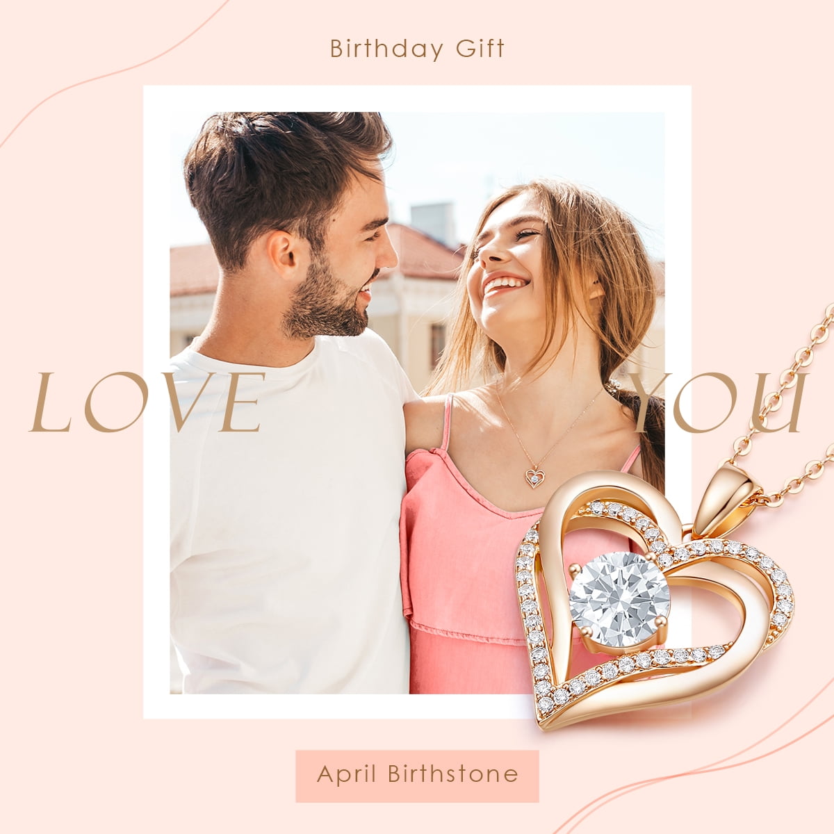 Cde love heart pendant necklace deals