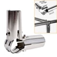 thumbnail image 2 of 1Pc Round Fixed Clamp Stainless Steel Clothes Display Rack Rod Support Tube Connector Pipe Joint FOUR WAY JOINT, 2 of 8