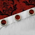 thumbnail image 4 of jejeloiu Rustic Victorian Floral Blackout Curtains Set of 2 (52x84 Each),Boho Exotic Style Window Curtains,Red Black Damask Jacquard Curtains and Drapes For Adult,Luxury Bedroom Decor, 4 of 6