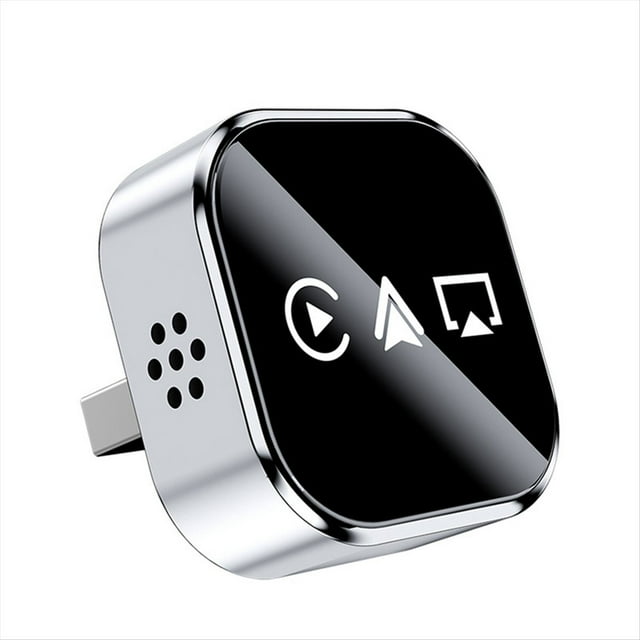 Adaptador Inalámbrico CarPlay : AirPlay, CarPlay, Android Auto, USB, Plug And Play, con Cable, CarPlay A Inalámbrico, Plateado.
