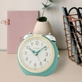 thumbnail image 4 of Seiko 4" Kita Bedside Bell Alarm Clock, Analog, Quartz Mint QHK054MLH, 4 of 4