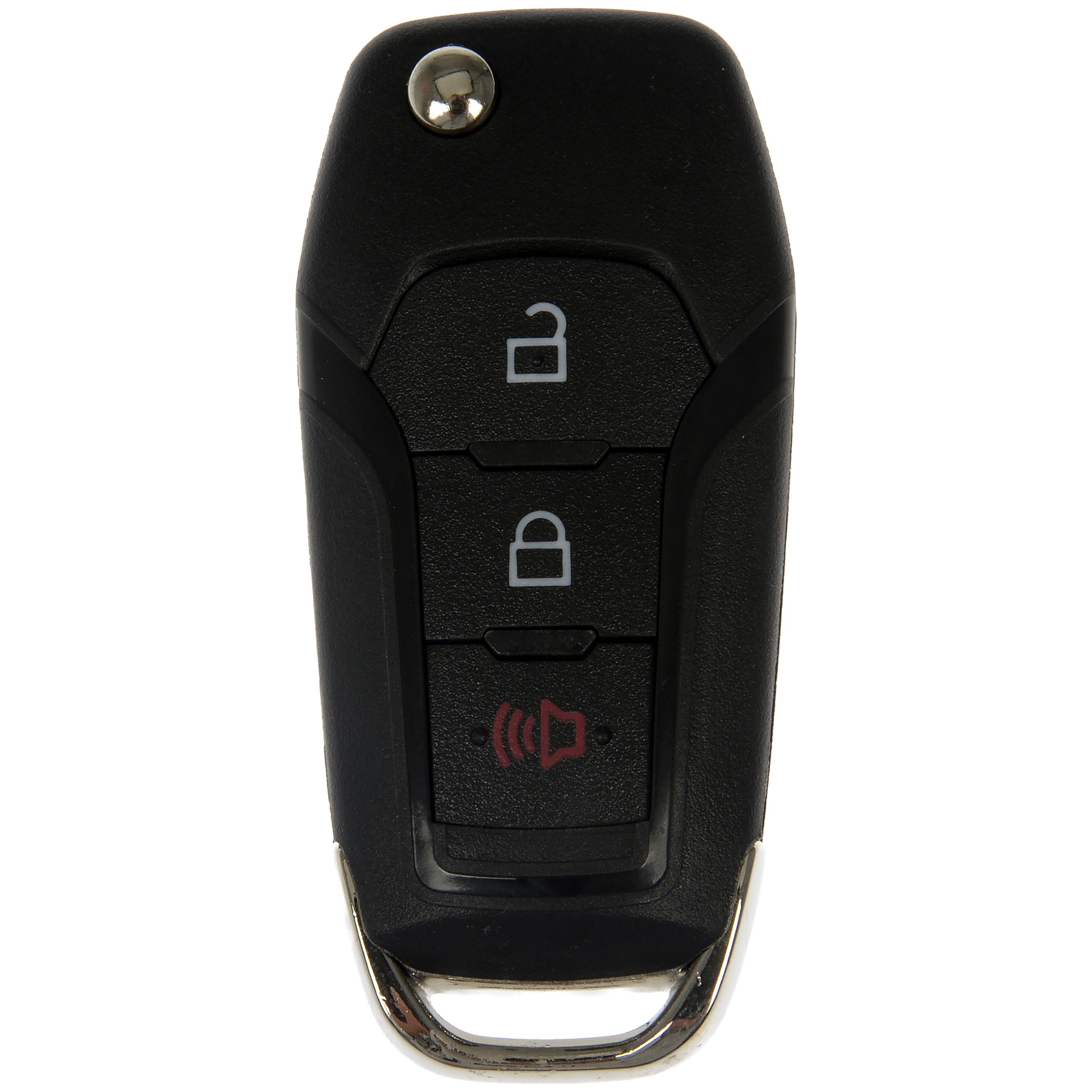 Dorman 95352 Keyless Remote Case Repair Kit for Specific Ford Models, Black; Chrome