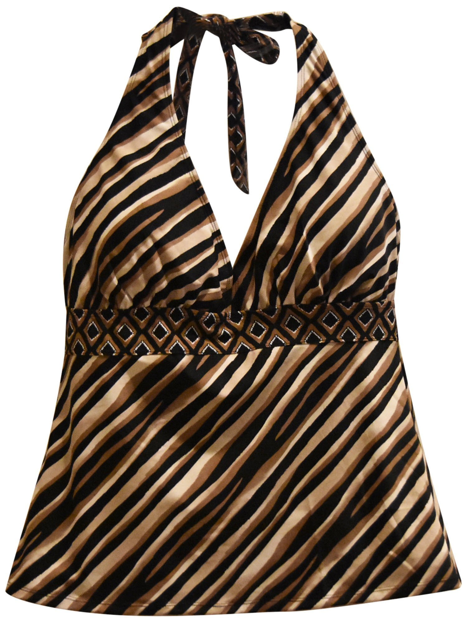 plus size halter swim top