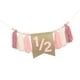 thumbnail image 2 of Mi 1/2 silla de cumpleaños de cumpleaños banner accesorios de la foto decoración de cumpleaños banner banner de guirnaldas para baby shower niña de Rosa, 2 of 8
