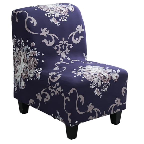 Printed Accent Chair Cover Armless Chair Slipcover Modern Simple Furniture Protector Slipper Chair Covers for Living Room Dining Room Hotel Office ﻿