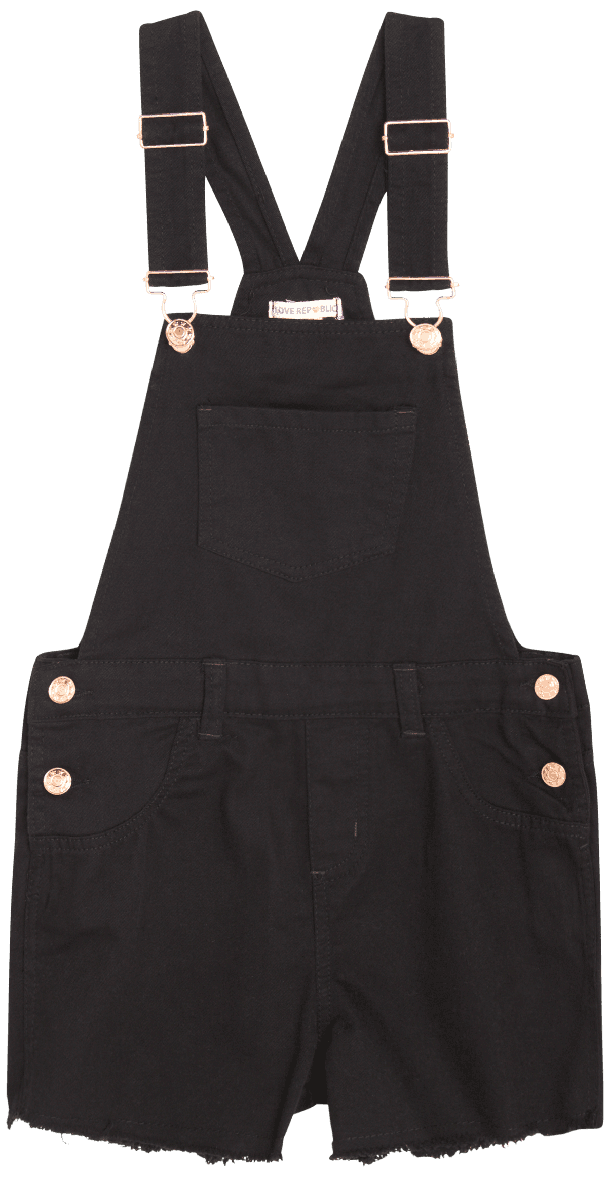 Love Republic Girls' Shortalls Woven Twill Denim Jeans Shorts