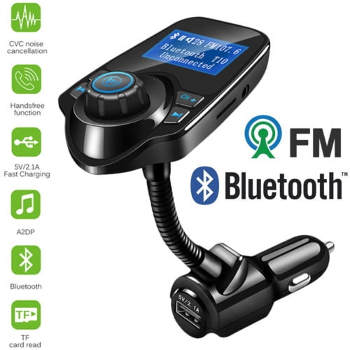 Bluetooth Car Kit FM Transmitter Wireless Radio Adapter USB Charger for Phone