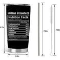 thumbnail image 2 of Human Resources Gifts, HR Gifts for Women, Human Resources Professional Day Gifts, HR Co Worker gifts, 20oz Stainless Steel Tumbler with Lid Straw, Black, 2 of 6