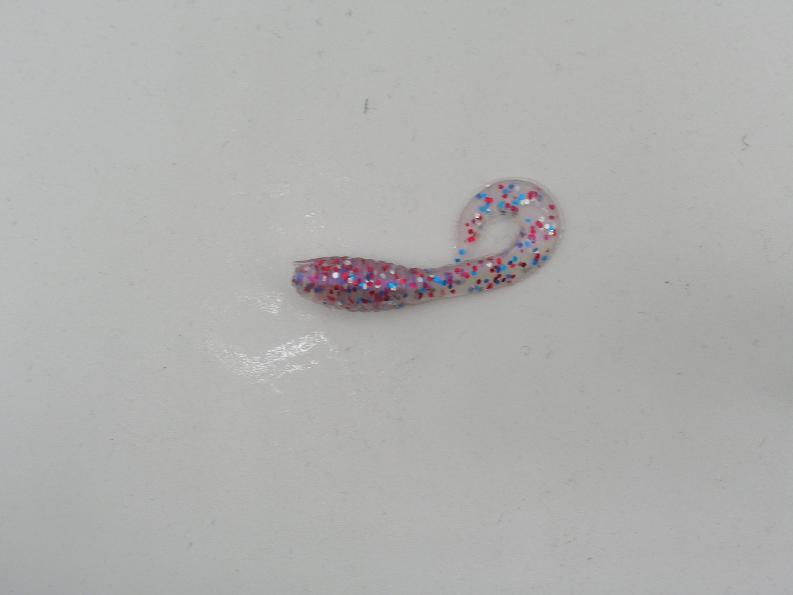Hawaiian Angler 1.5" Grub Bait Purple Obake Fire Soft Plastic Fishing Lure