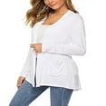 thumbnail image 3 of Women Cardigan  Solid Color Long Sleeve Knitwear, 3 of 6
